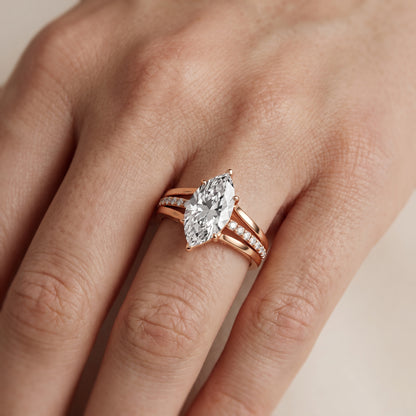 Scarlett Split Shank Pavé Marquise Diamond Ring in Rose Gold - lifestyle.jpg