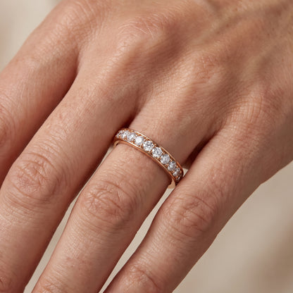 Constance Channel Set Round Diamond Eternity Band in Rose Gold - lifestyle.jpg