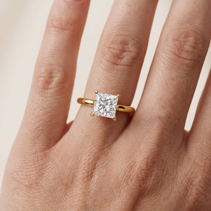 Mena Hidden Halo Princess Diamond Engagement Ring in Yellow Gold - lifestyle.jpg