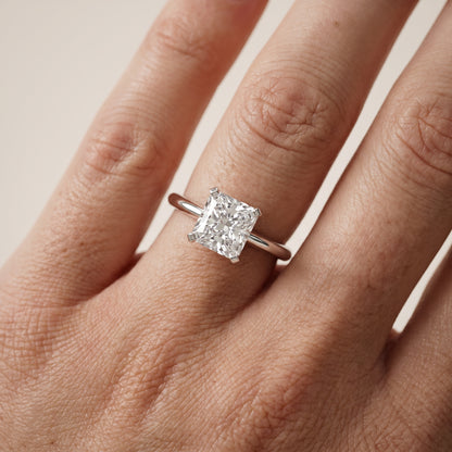 Amira Six-Prong Solitaire Radiant Diamond Engagement Ring in White Gold - lifestyle.jpg