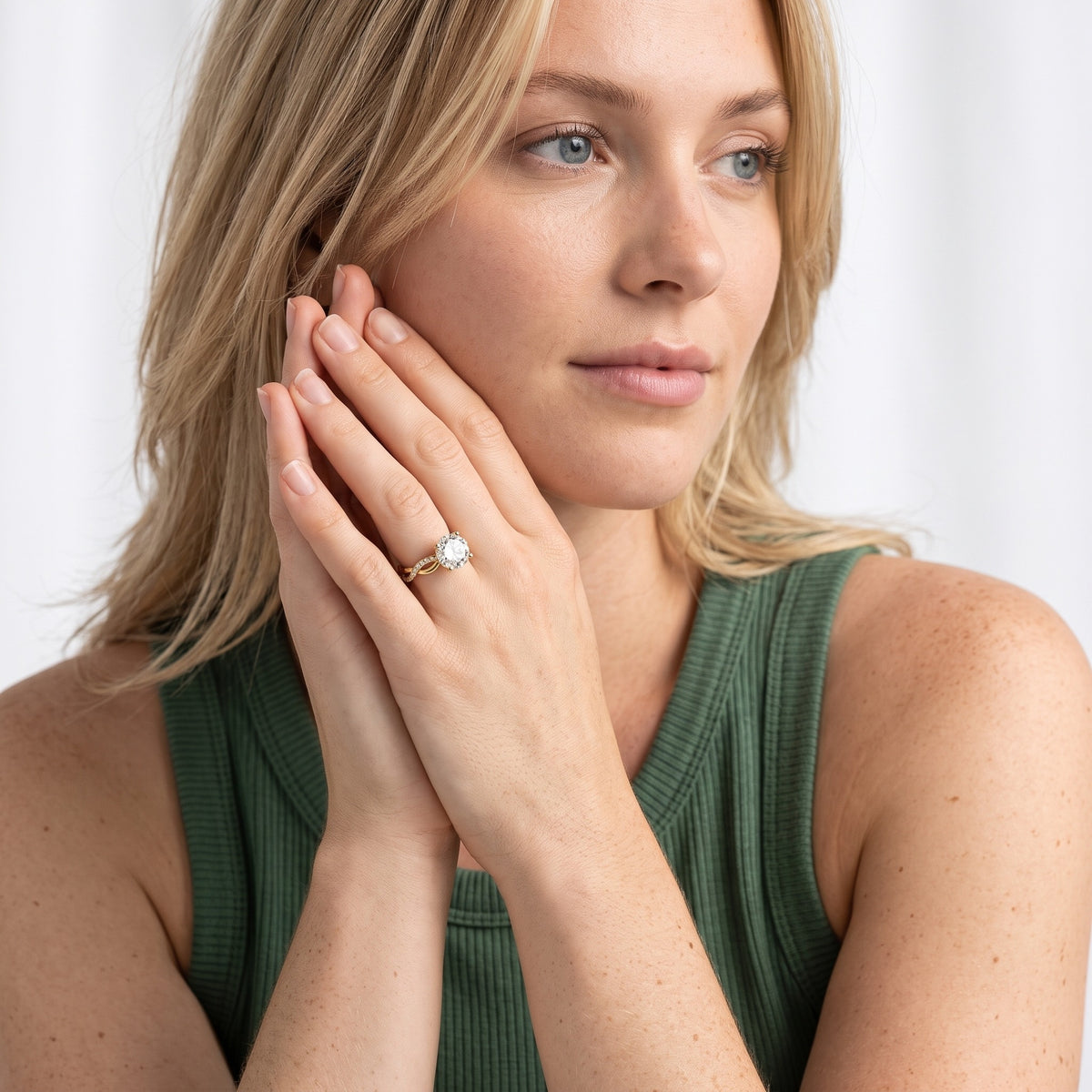 Carys Twist Pavé Round Diamond Engagement Ring in White Gold - model.jpg