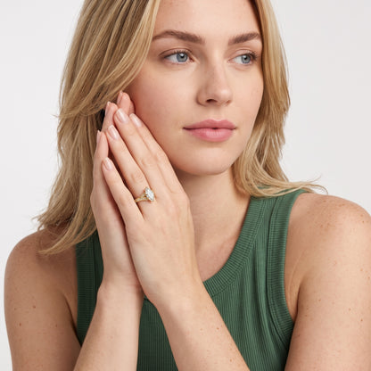 Nara Milgrain Split Shank Marquise Diamond Engagement Ring in Yellow Gold - model.jpg