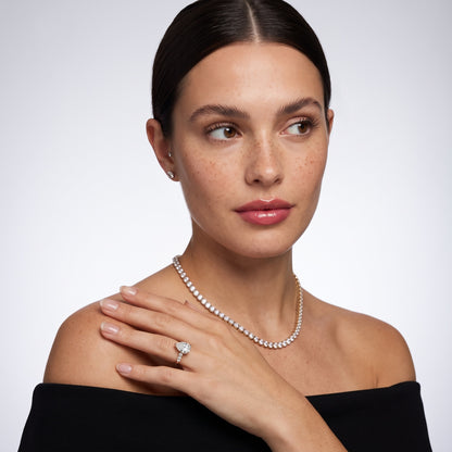 Mayfield Pavé Pear Diamond Engagement Ring in Rose Gold - model.jpg