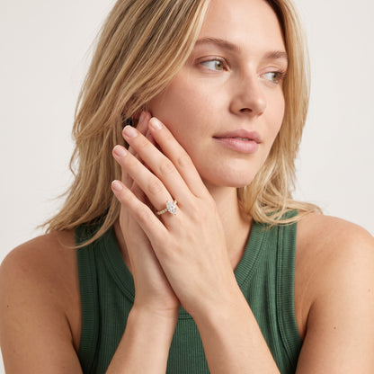 Keira Statement Pavé Marquise Diamond Engagement Ring in Yellow Gold - model.jpg