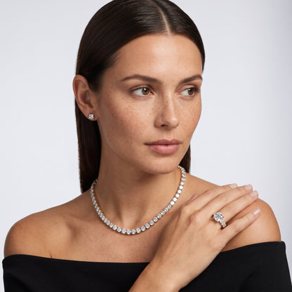 Kiera Graduated Seven-Stone Cushion Diamond Engagement Ring in Platinum - model.jpg