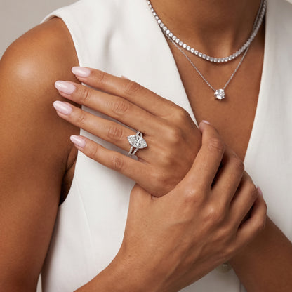 Kira Halo Split Shank Marquise Diamond Engagement Ring in Platinum - model.jpg
