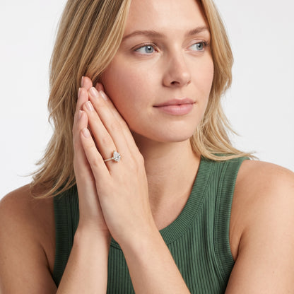 Jocelyn Crown Pavé Pear Diamond Engagement Ring in Rose Gold - model.jpg