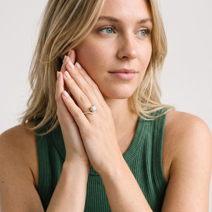Alison Bypass Pavé Cushion Diamond Engagement Ring in Yellow Gold - model.jpg