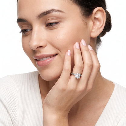 Amira Six-Prong Solitaire Cushion Diamond Engagement Ring in Platinum - model.jpg