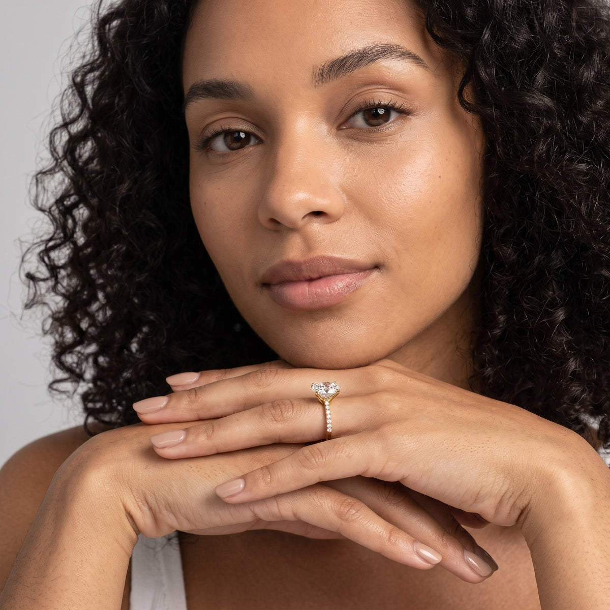 Salem Pavé Oval Diamond Engagement Ring in White Gold - model.jpg