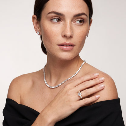 Layla Tapered Baguette Round Diamond Ring in Yellow Gold - model.jpg