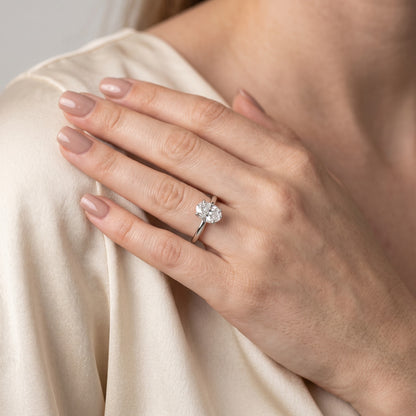 Charlotte Charm Solitaire Oval Diamond Engagement Ring in White Gold - model.jpg