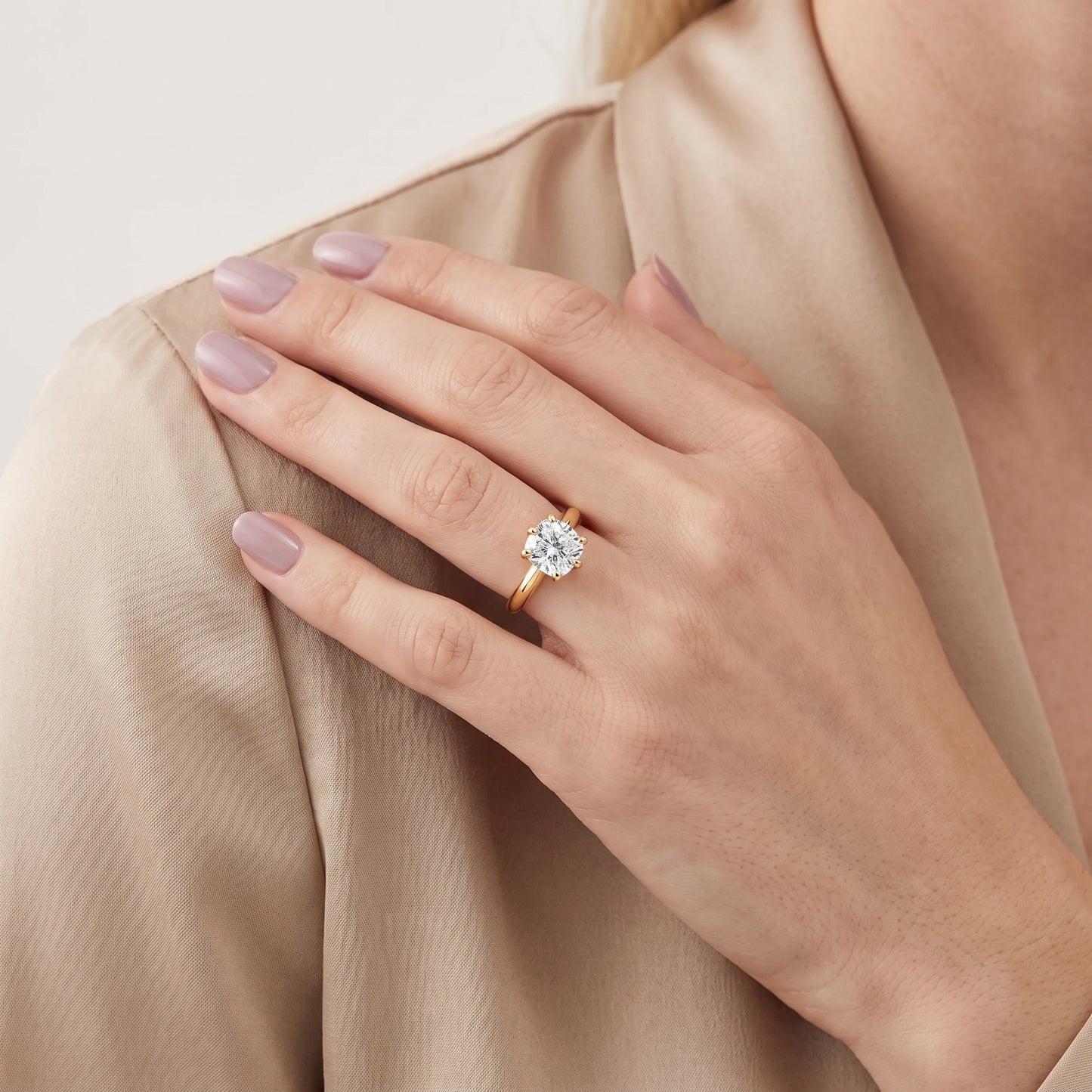 Amira Six-Prong Solitaire Cushion Diamond Engagement Ring in Yellow Gold - model.jpg