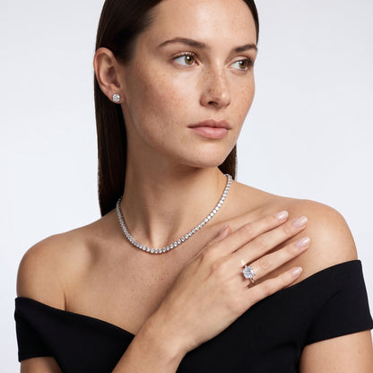 Sadie Cathedral Solitaire Cushion Diamond Ring in Platinum - model.jpg
