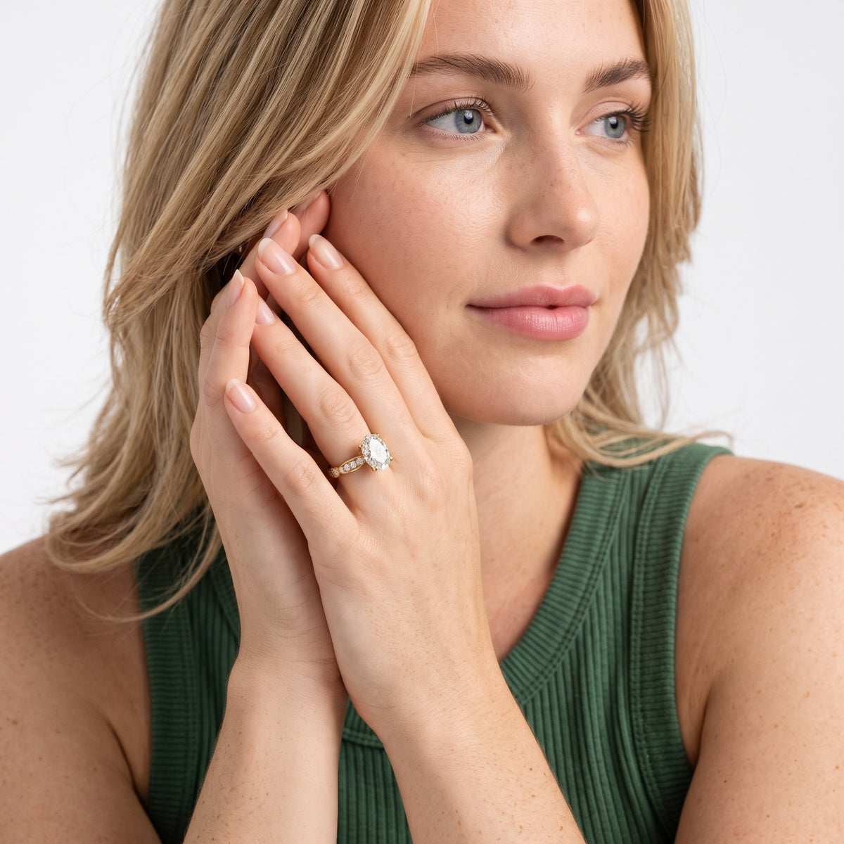 Winter Scalloped Pavé Oval Diamond Engagement Ring in White Gold - model.jpg