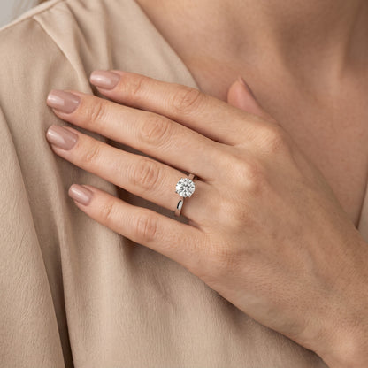 Isabella Bloom Solitaire Round Diamond Engagement Ring in White Gold - model.jpg