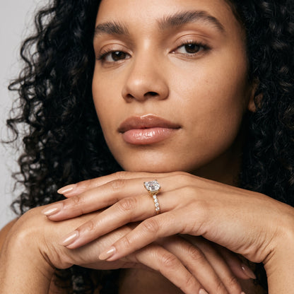 Mayfield Pavé Asscher Diamond Engagement Ring in Platinum - model.jpg