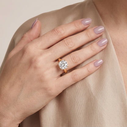 Lara Hidden Halo Cushion Diamond Engagement Ring in Yellow Gold - model.jpg