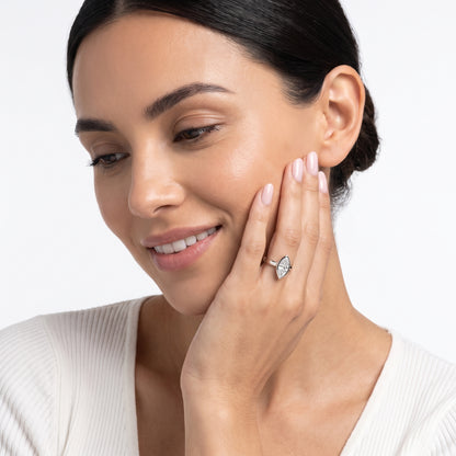 Ayla Bezel Bypass Marquise Diamond Ring in White Gold - model.jpg