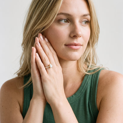 Heloise Statement Pavé Pear Diamond Engagement Ring in Platinum - model.jpg
