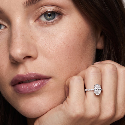 Novara Solitaire Pavé Oval Diamond Ring in White Gold - model.jpg