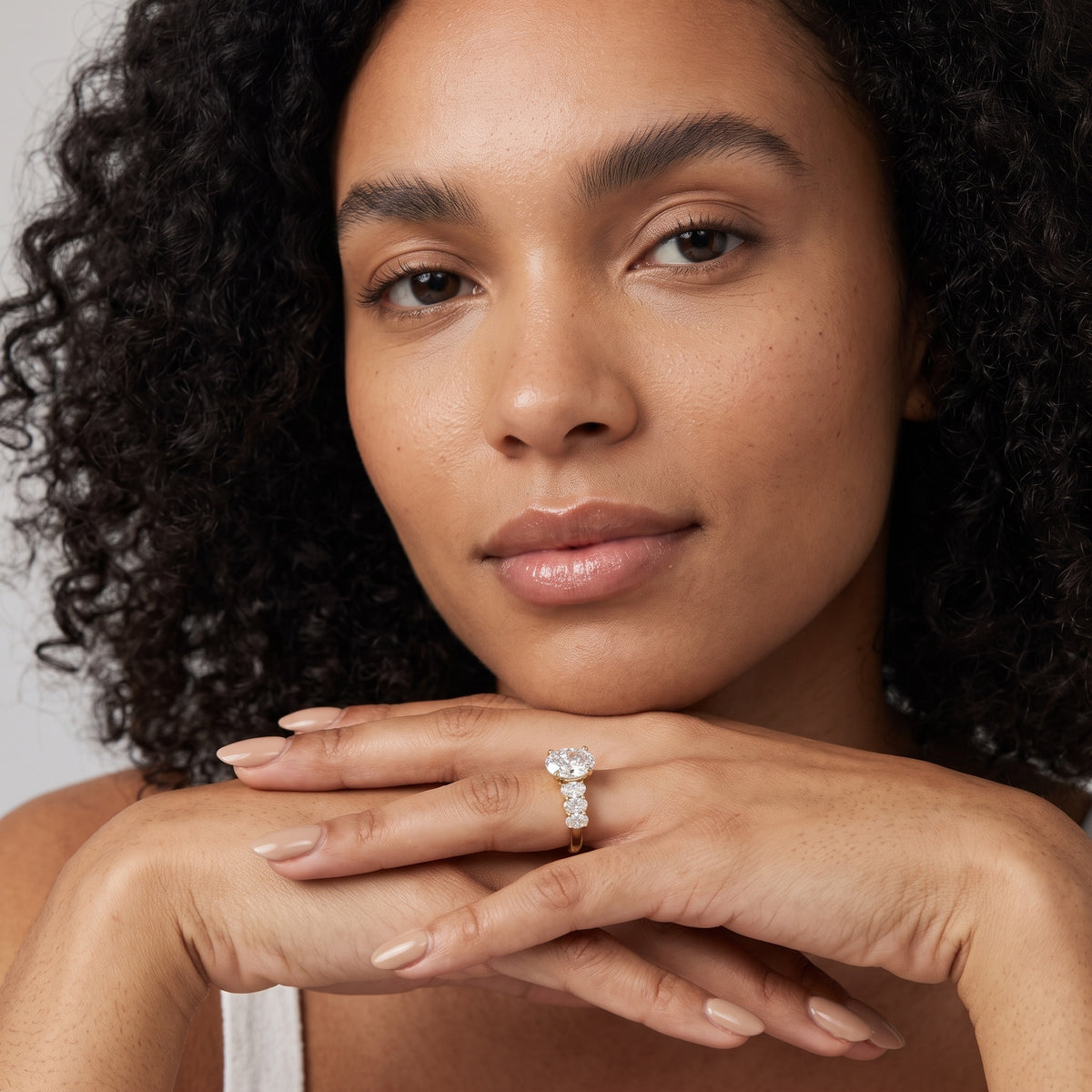 Maple Graduated Seven-Stone Oval Diamond Engagement Ring in Platinum - model.jpg