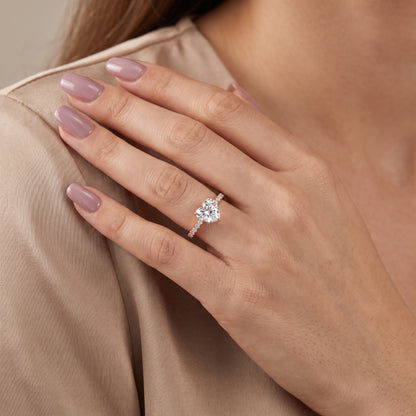 Gia Hidden Halo Pavé Heart Diamond Ring in Rose Gold - model.jpg