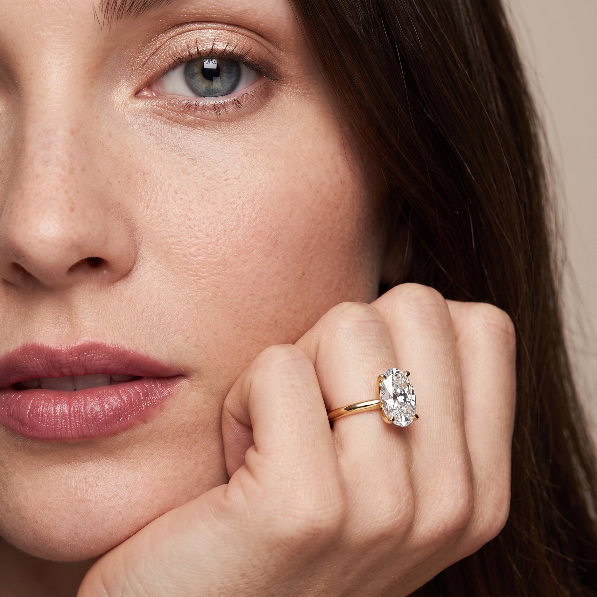 Amira Six-Prong Solitaire Oval Diamond Engagement Ring in Yellow Gold - model.jpg
