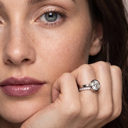 Ayla Bezel Bypass Round Diamond Ring in White Gold - model.jpg