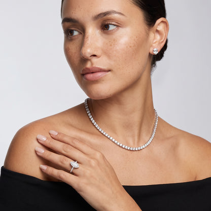 Cora Bezel Pavé Marquise Diamond Ring in Platinum - model.jpg