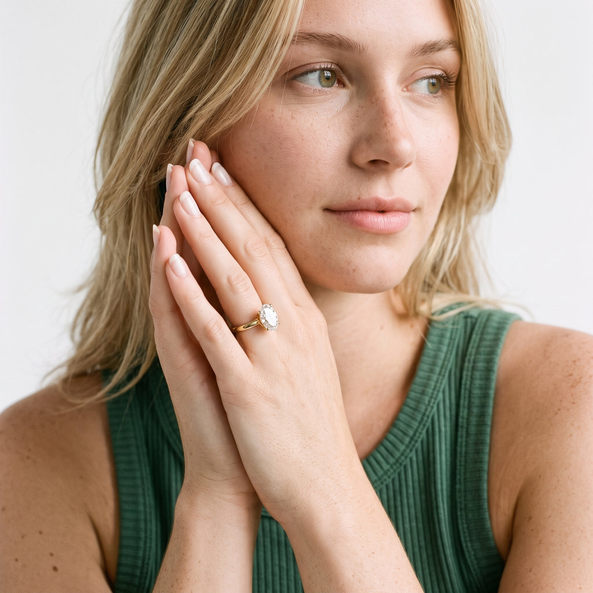 Clementine Solitaire Oval Diamond Engagement Ring in Yellow Gold - model.jpg
