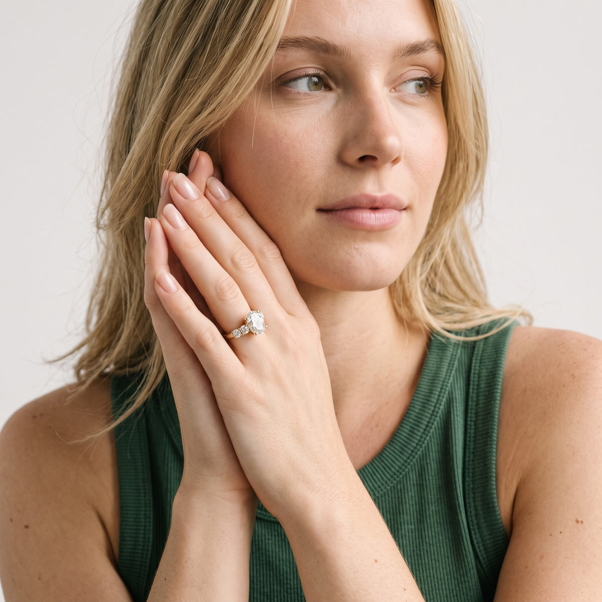 Sorrel Graduated Seven-Stone Oval Diamond Engagement Ring in Platinum - model.jpg