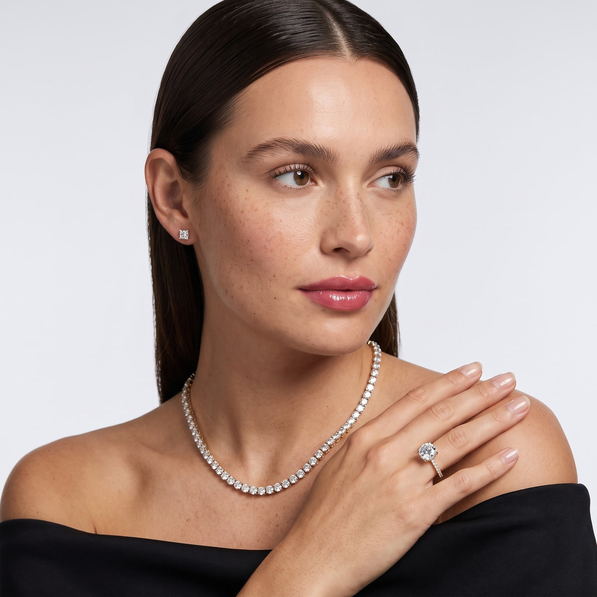 Ainsley Hidden Halo Pavé Round Diamond Engagement Ring in Platinum - model.jpg