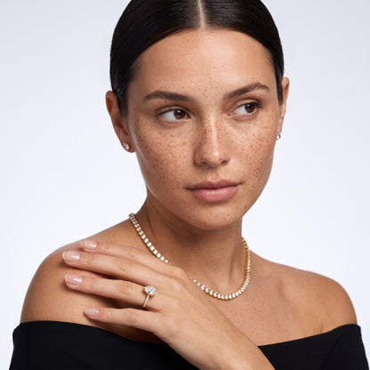 Meg Pavé Pear Diamond Engagement Ring in White Gold - model.jpg