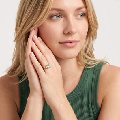 Elia Half-Moon Three-Stone Round Diamond Engagement Ring in Platinum - model.jpg