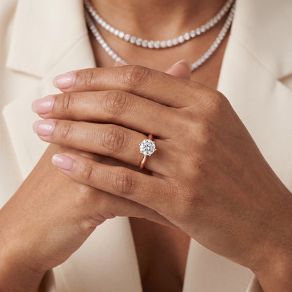 Amira Six-Prong Solitaire Round Diamond Engagement Ring in Rose Gold - model.jpg