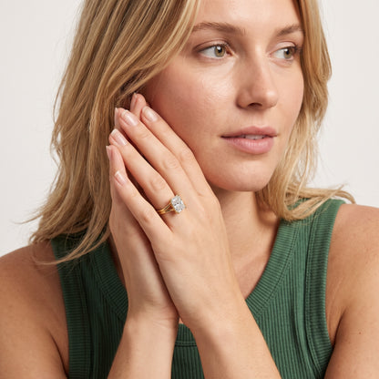 Neve Solitaire Split Shank Radiant Diamond Engagement Ring in Rose Gold - model.jpg