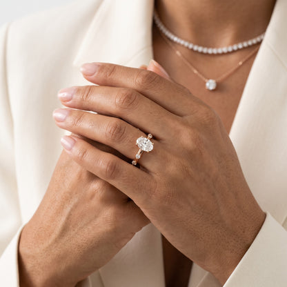 Elena Radiance Oval Diamond Engagement Ring in Rose Gold - model.jpg