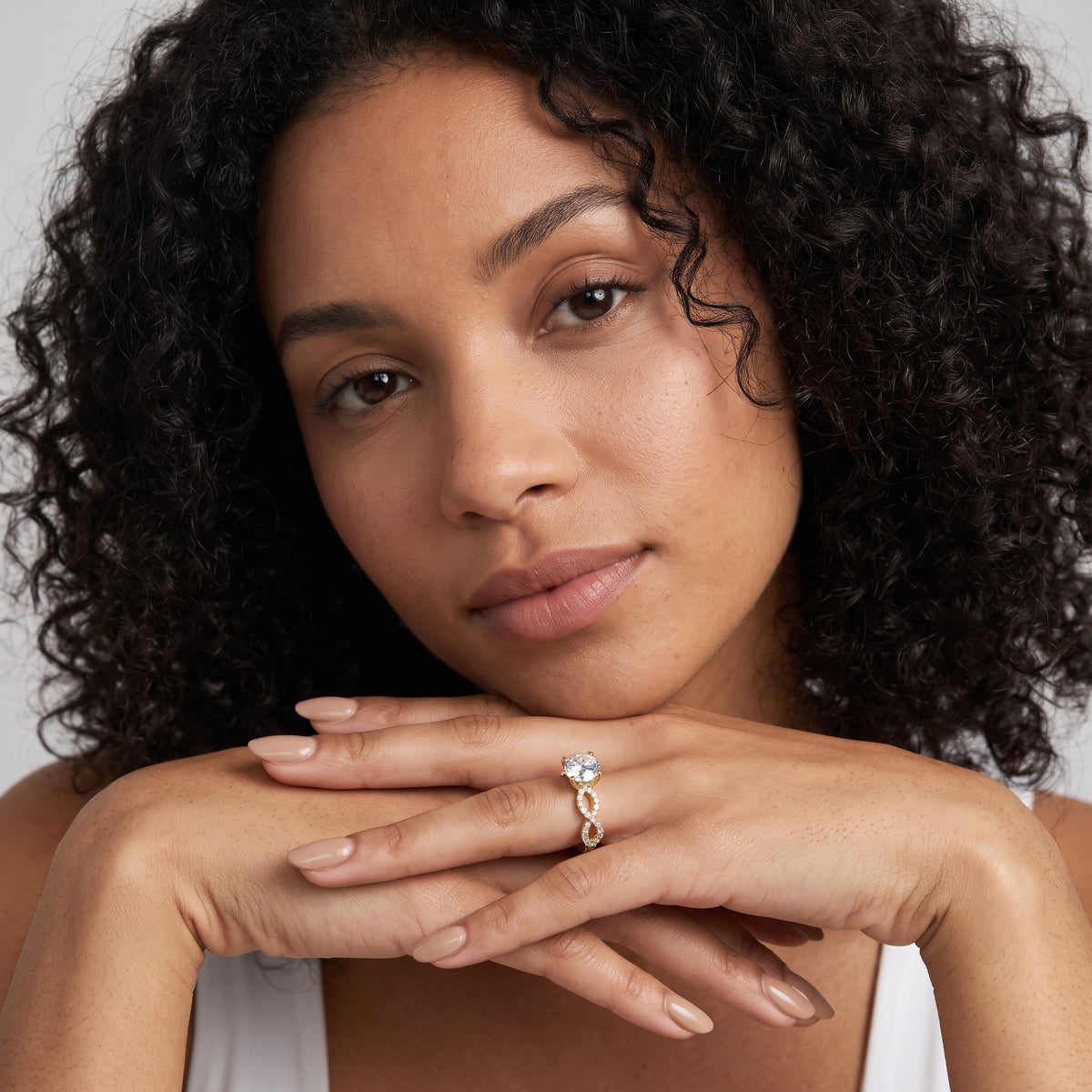 Althea Twist Micropavé Round Diamond Engagement Ring in Platinum - model.jpg