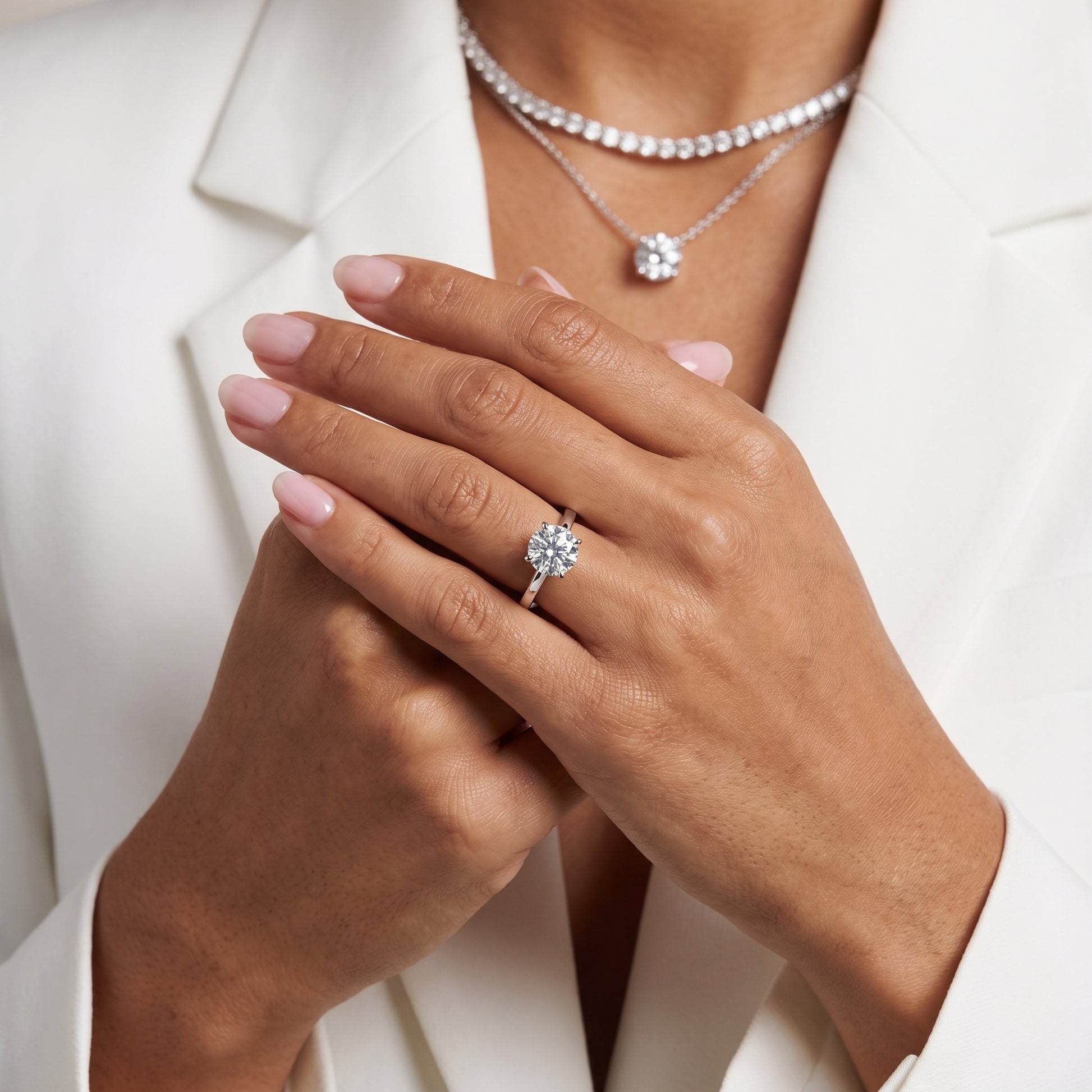 Kaia Solitaire Round Diamond Ring in White Gold - model.jpg
