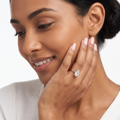 Amira Six-Prong Solitaire Oval Diamond Engagement Ring in Rose Gold - model.jpg
