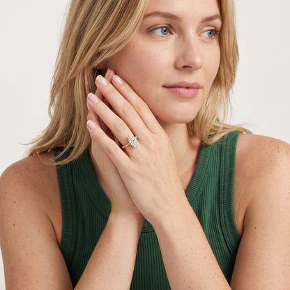 Sanne Trellis Pavé Marquise Diamond Engagement Ring in Silver - model.jpg