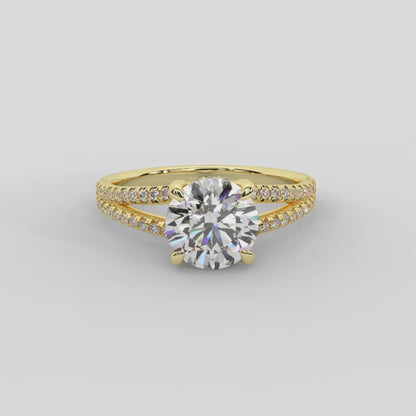 Eternal Embrace Solitaire Marquise Diamond Engagement Ring in Yellow Gold