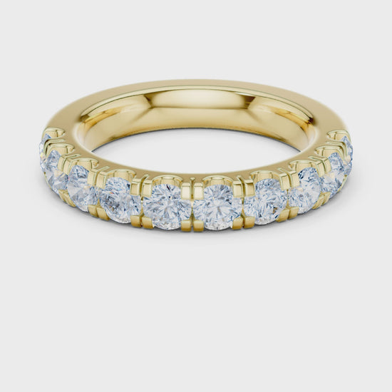 The Signature Round Diamond Eternity Band in Yellow Gold