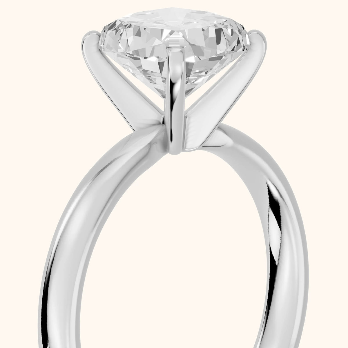 Elspeth Solitaire Cushion Diamond Engagement Ring in Platinum - slant-view.webp