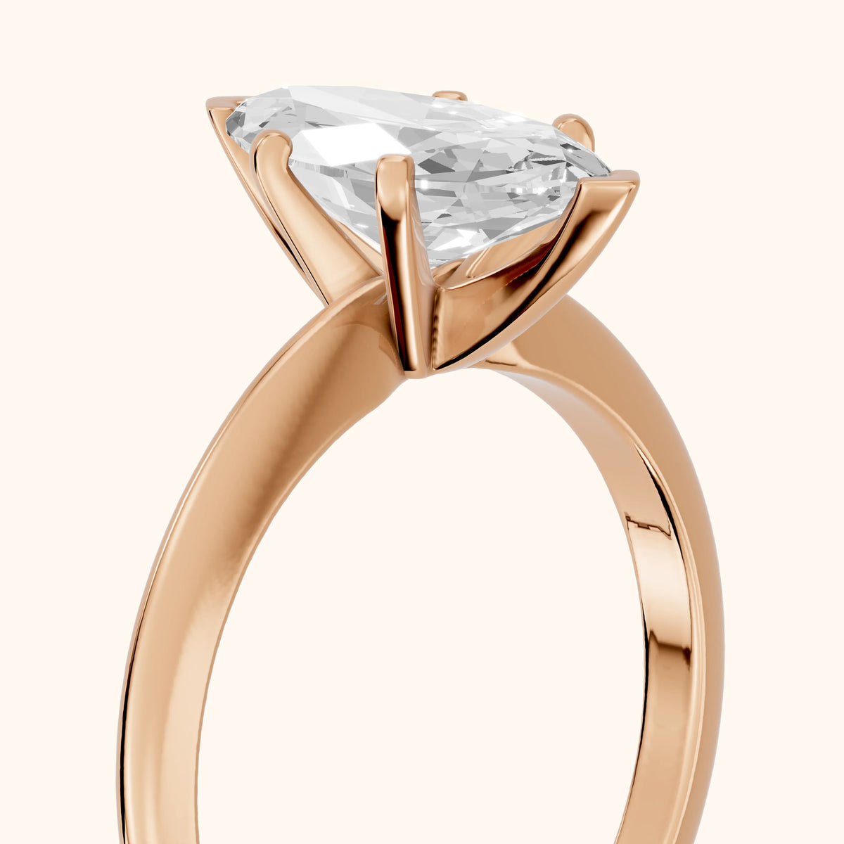 Giulia Solitaire Marquise Diamond Engagement Ring in Rose Gold - slant-view.webp
