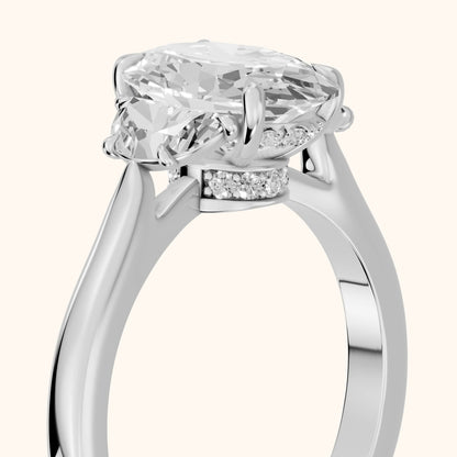 Romy Three-Stone Oval Diamond Engagement Ring in Silver - slant-view.webp