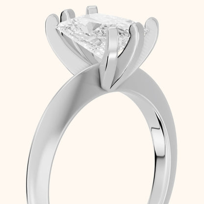 Arabella Six-Prong Solitaire Radiant Diamond Engagement Ring in White Gold - slant-view.webp