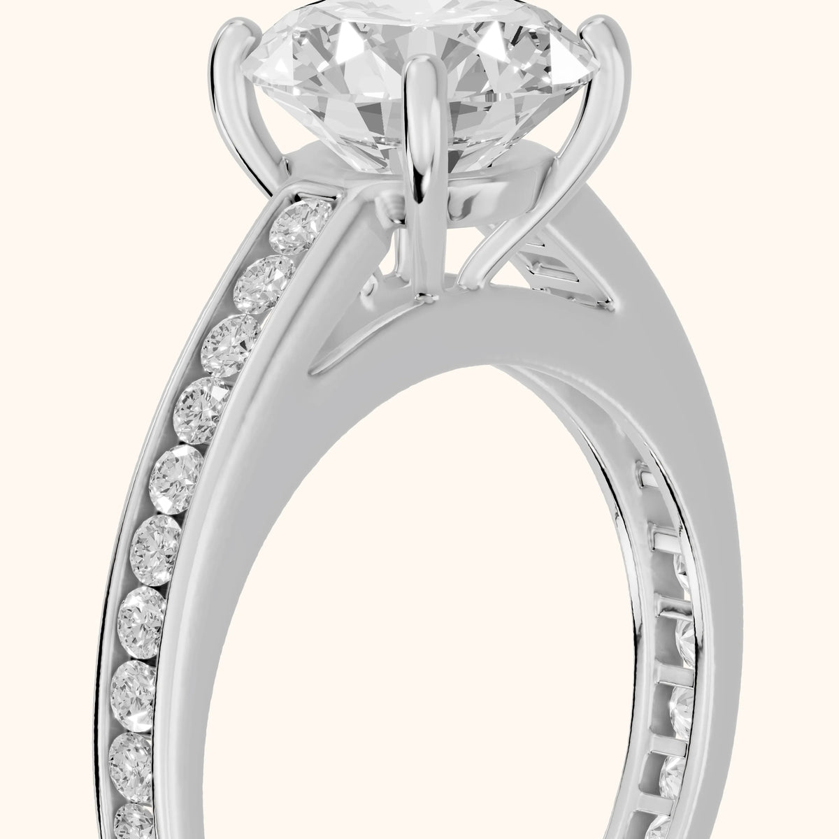 Dana Channel Set Round Diamond Engagement Ring in White Gold - slant-view.webp