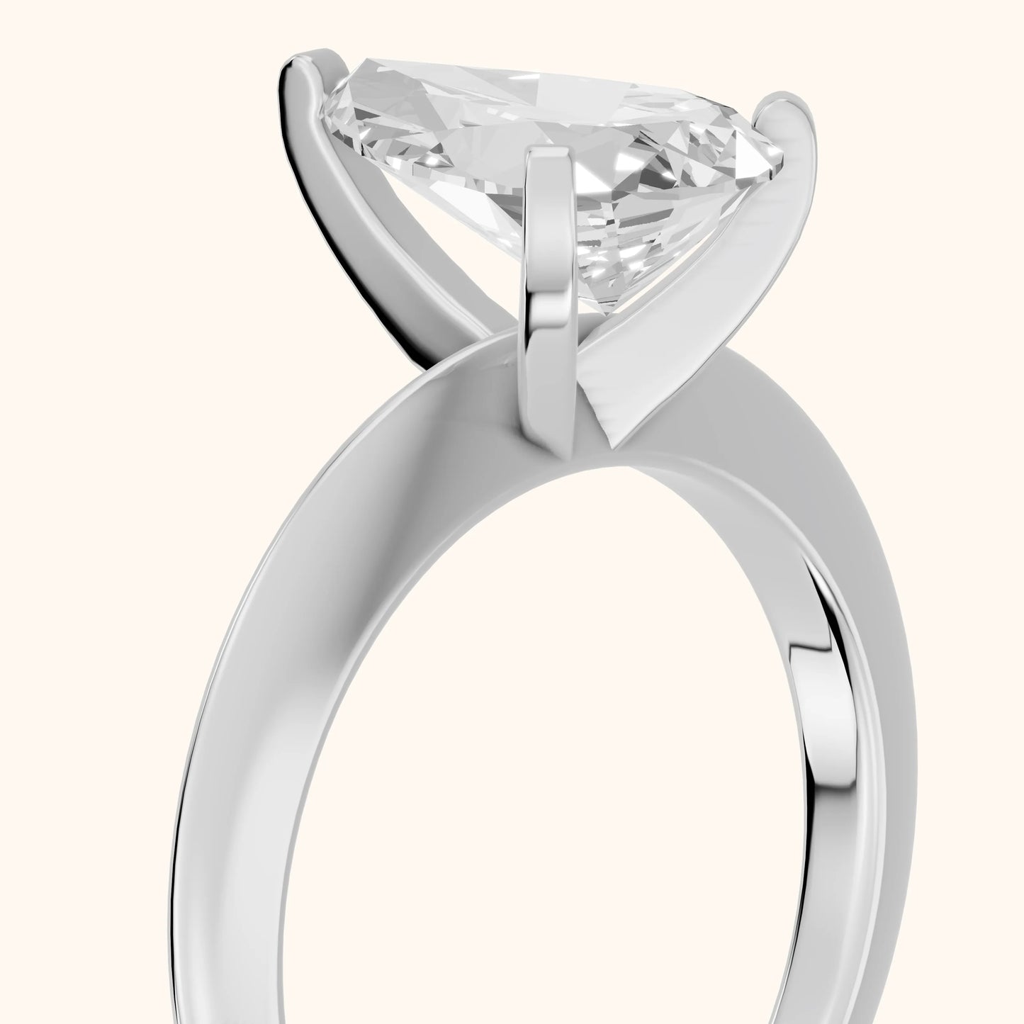 Amira Six-Prong Solitaire Pear Diamond Engagement Ring in White Gold - slant-view.webp